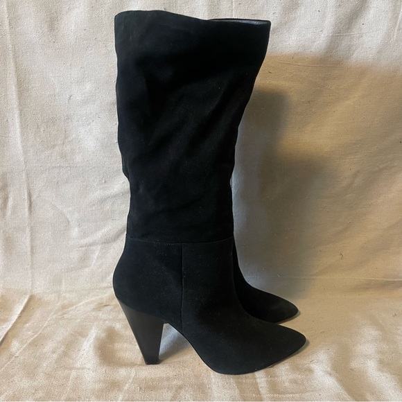 Something Navy Cone Heel Boot - Picture 2 of 6